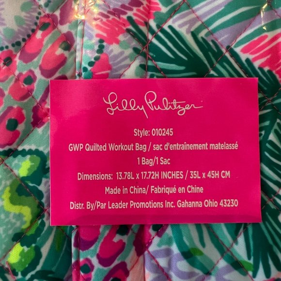 New Lilly Pulitzer Work Out Back Pack main image 4